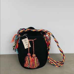 Wayuu Tribe crossbody bag black